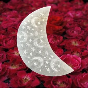 Carved Selenite 🌙 Moon